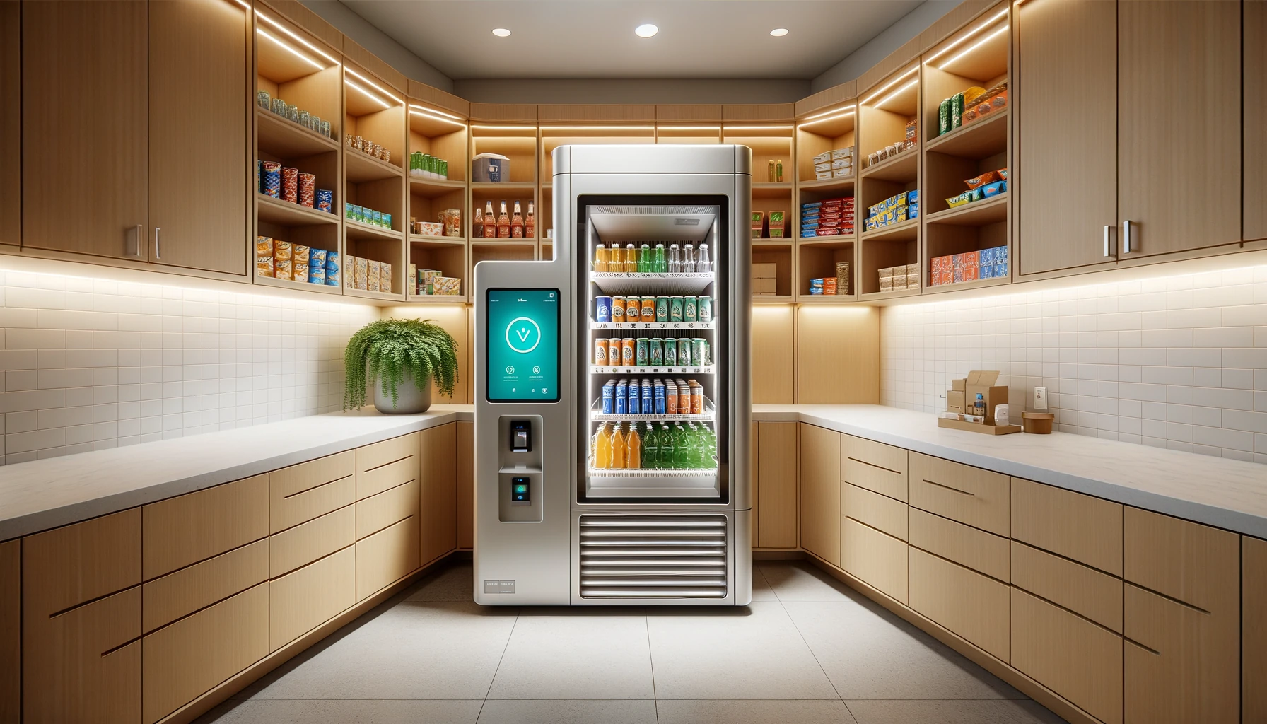 Self-serve micro-market in a Franklin healthcare operations office break room