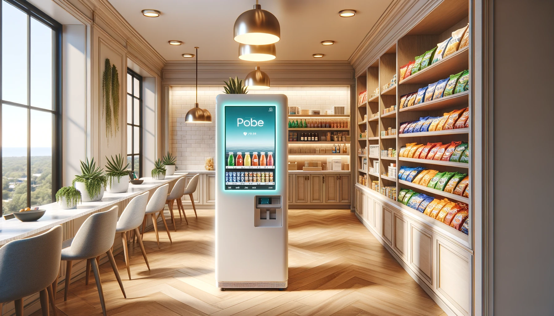 Self-serve micro-market in a Mequon professional services office break room
