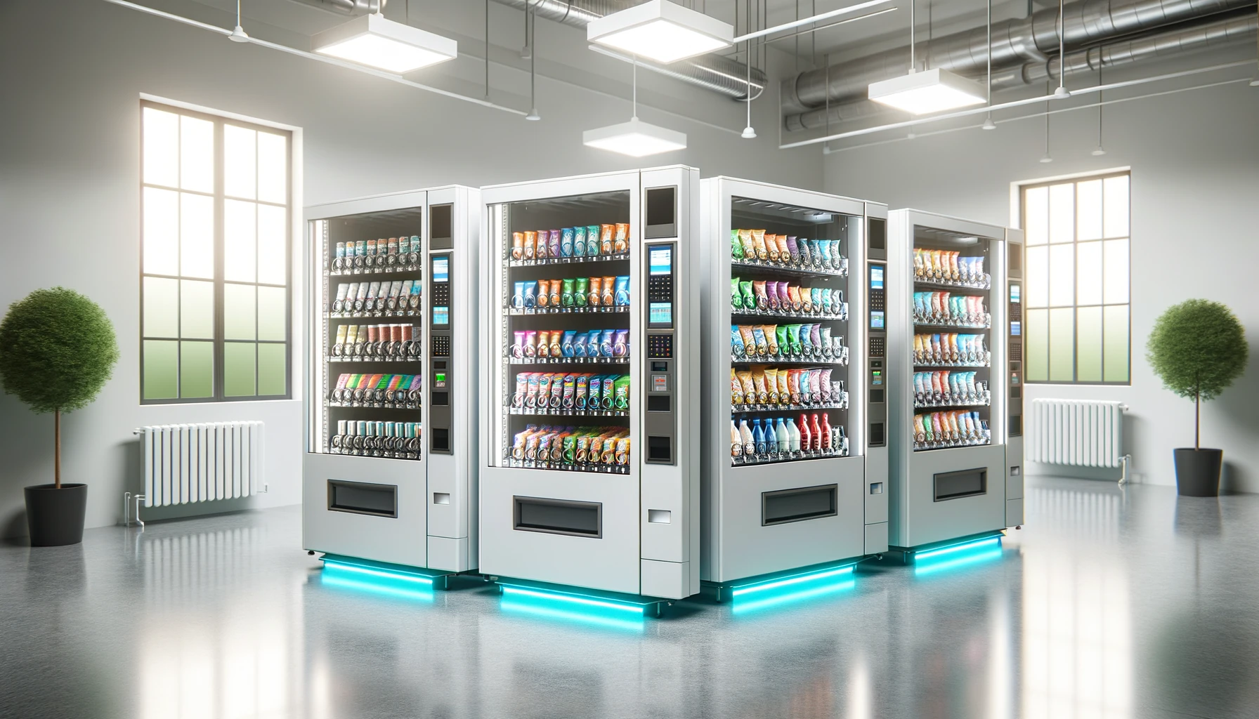 Vending machines in a Waukesha medical manufacturing facility break room